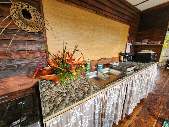 Cuisine extérieure du Bungalow Ohana